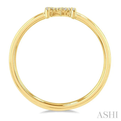 Block 'M' Initial Diamond Ring