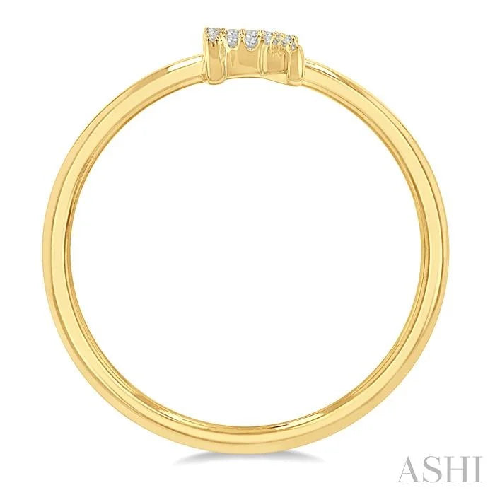 Block 'R' Initial Diamond Ring