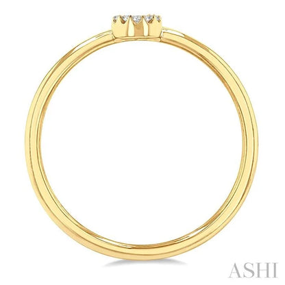 Block 'S' Initial Diamond Ring