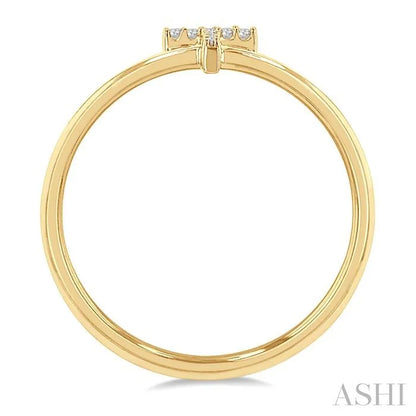 Block 'T' Initial Diamond Ring