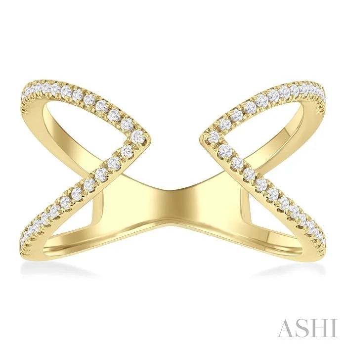 Triangular Diamond Fashion Open Ring