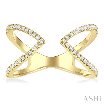 Triangular Diamond Fashion Open Ring