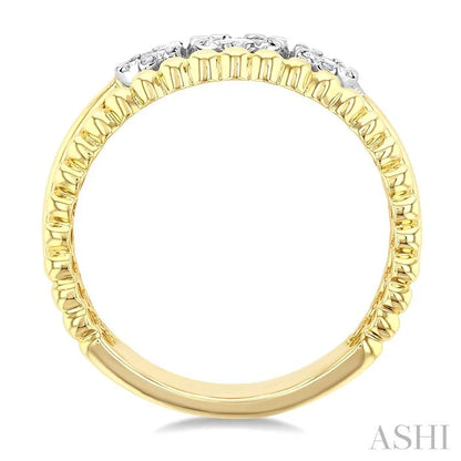 Bead Bijoux Round Shape Past Present & Future Lovebright Diamond Ring