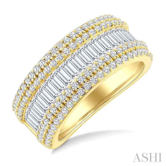 Baguette Diamond Fashion Band