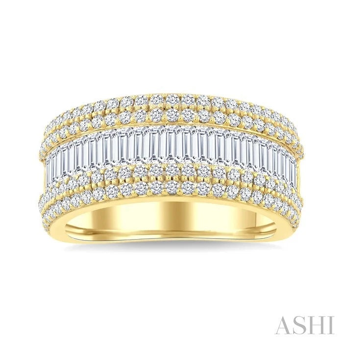Baguette Diamond Fashion Band
