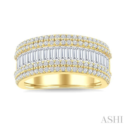 Baguette Diamond Fashion Band