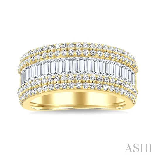Baguette Diamond Fashion Band
