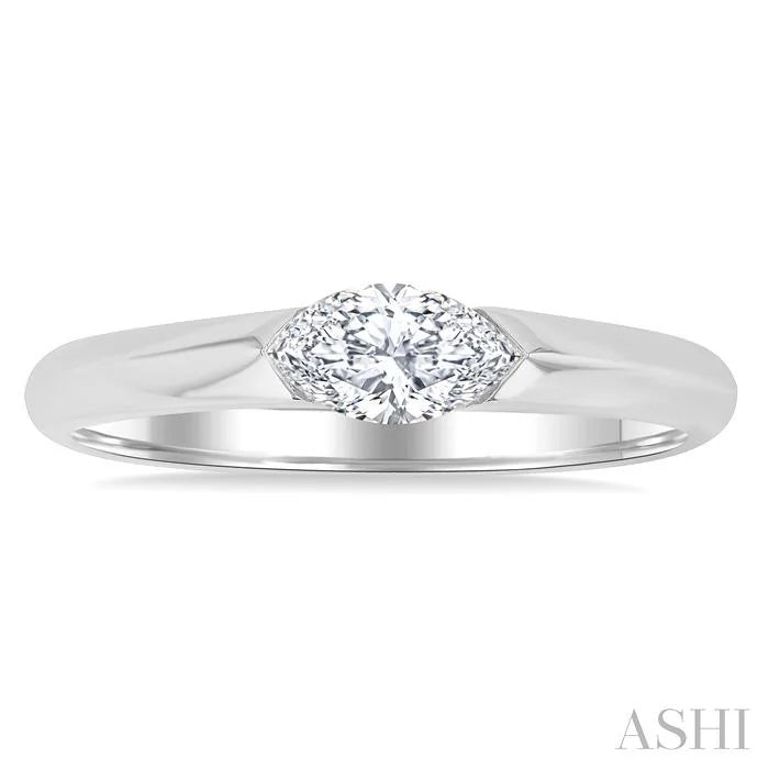Marquise Shape East-West Diamond Ring