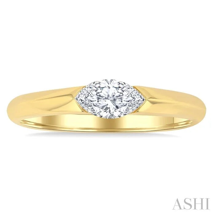 Marquise Shape East-West Diamond Ring