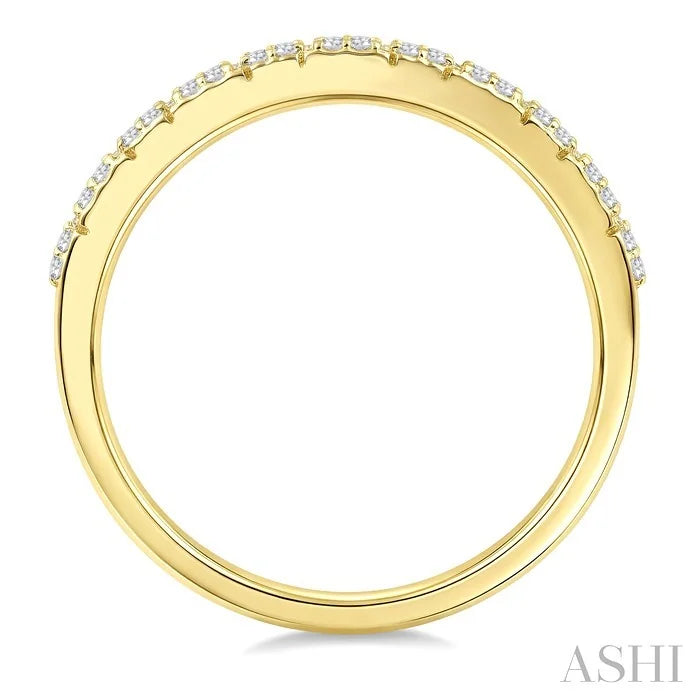 Hexagon Shape Honeycomb Diamond Fashion Band