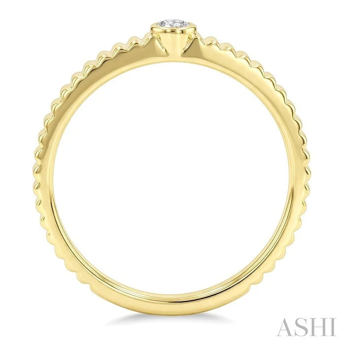 Pirouette Bezel Set Diamond Fashion Ring