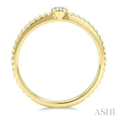 Pirouette Bezel Set Diamond Fashion Ring