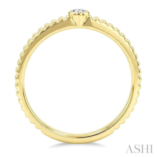 Pirouette Bezel Set Diamond Fashion Ring