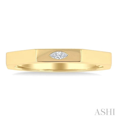 Marquise Shape Diamond Signet Ring