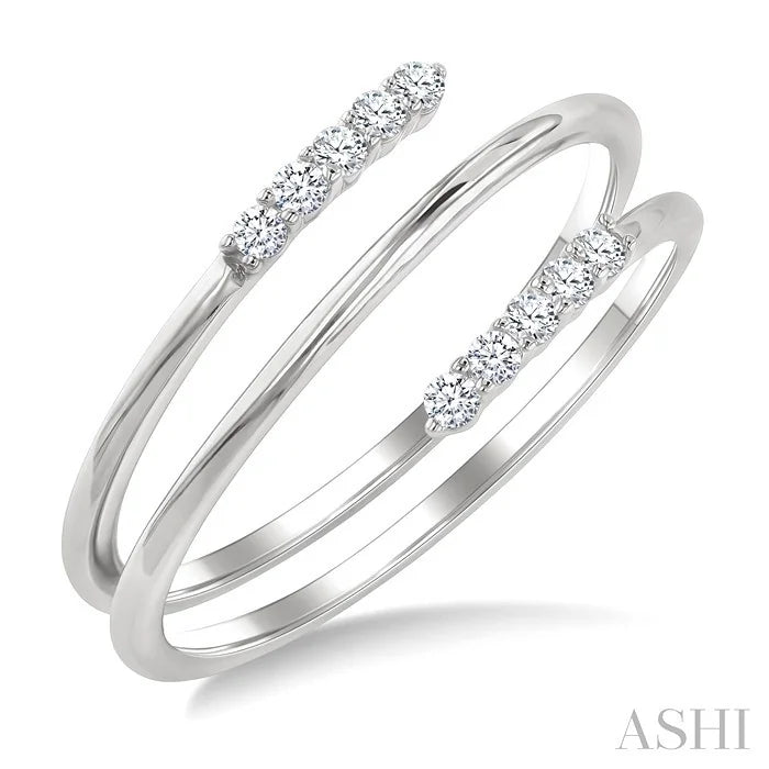 Spring Coil Diamond Fashion Ring