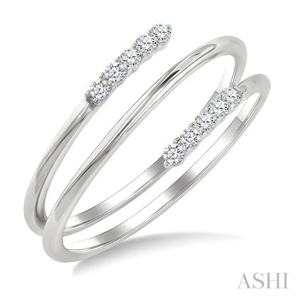Spring Coil Diamond Fashion Ring