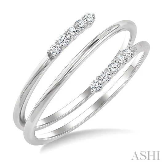 Spring Coil Diamond Fashion Ring
