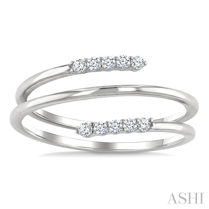 Spring Coil Diamond Fashion Ring
