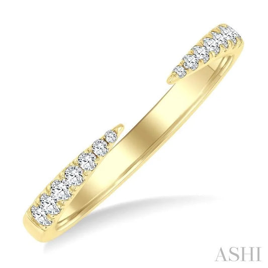 Stackable Claw Diamond Fashion Open Ring
