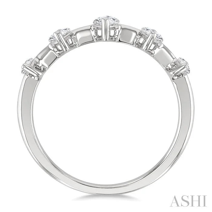Marquise Shape 5 Stone Half Eternity Diamond Fashion Band