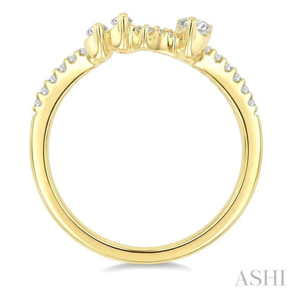 Mixed Shape Chevron Diamond Ring
