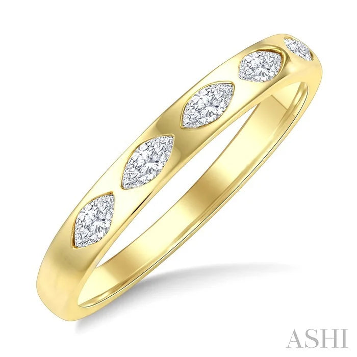 Marquise Shape Diamond Fashion Band