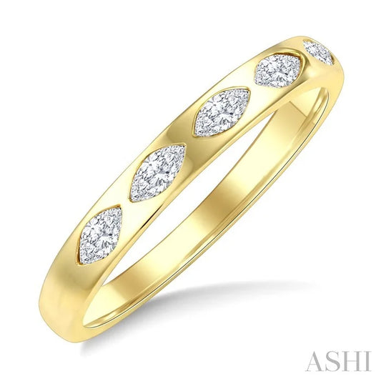 Marquise Shape Diamond Fashion Band