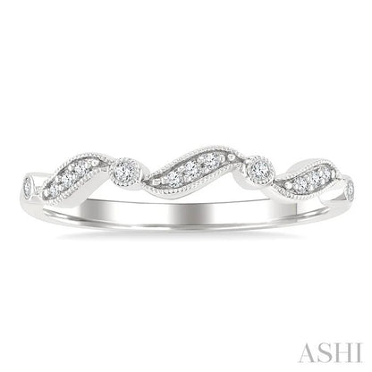 Wave Diamond Stackable Band