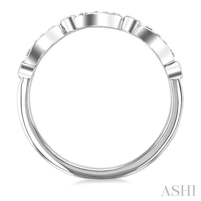 Wave Diamond Stackable Band