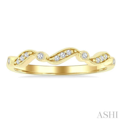 Wave Diamond Stackable Band
