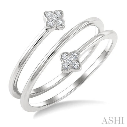 Clover Coil Diamond Fashion Ring