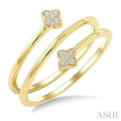 Clover Coil Diamond Fashion Ring