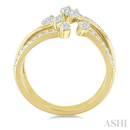 Marquise Shape Diamond Fashion Open Ring