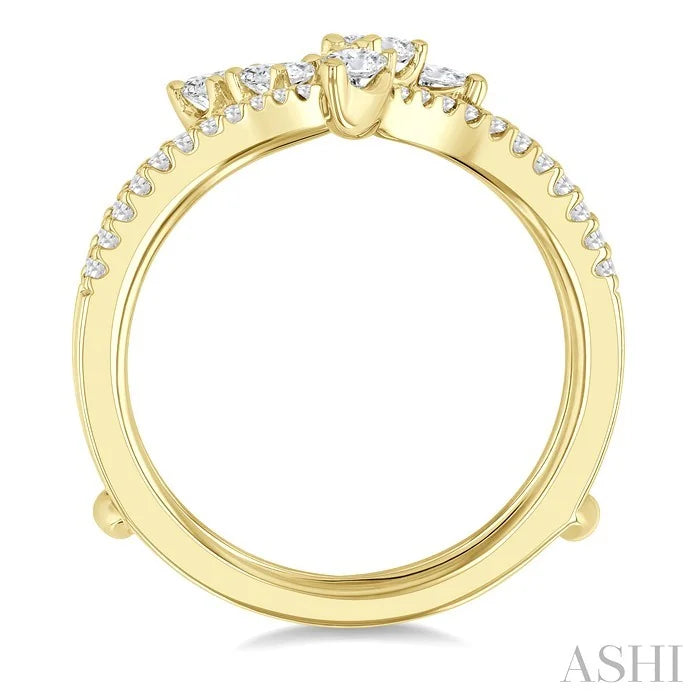 Mixed Shape Diamond Fashion Open Ring