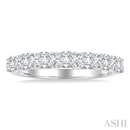 Oval Shape East-West Diamond Fashion Band