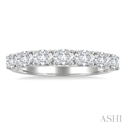 Oval Shape East-West Diamond Fashion Band