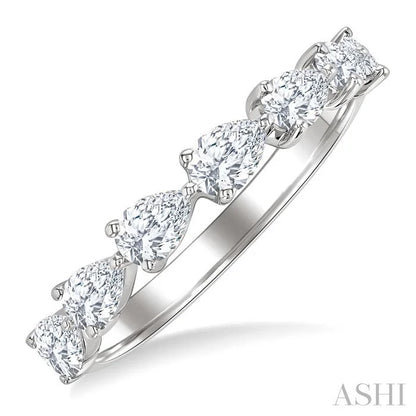Pear Shape East-West Diamond Fashion Band