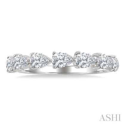 Pear Shape East-West Diamond Fashion Band