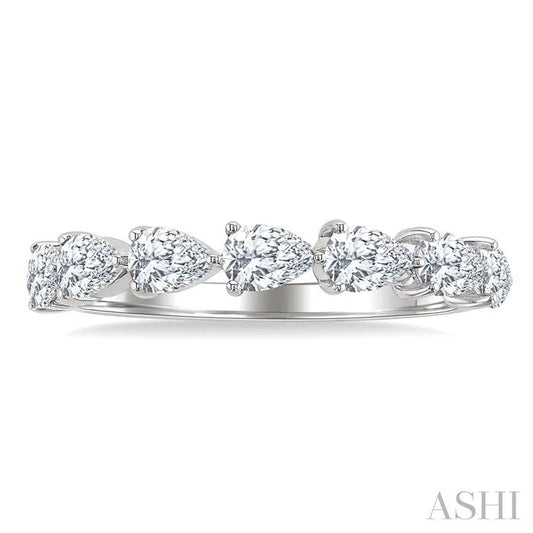 Pear Shape East-West Diamond Fashion Band