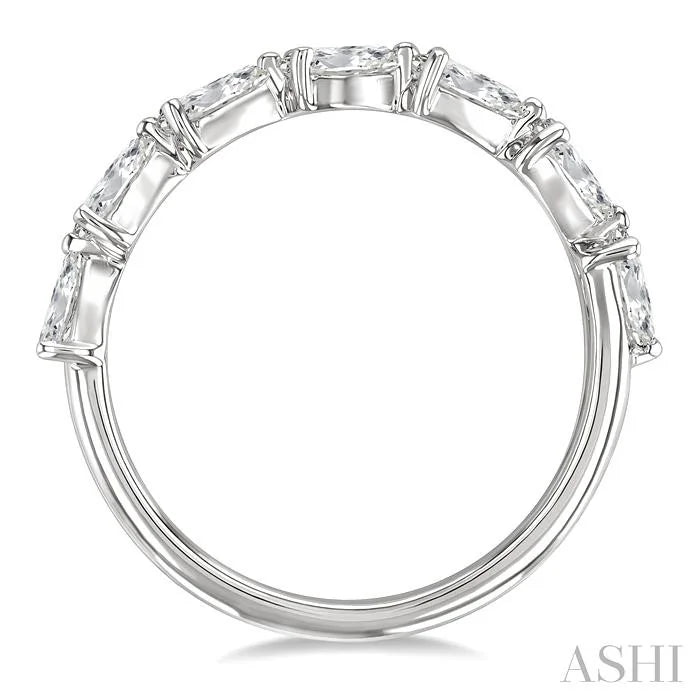 Pear Shape East-West Diamond Fashion Band