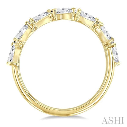 Pear Shape East-West Diamond Fashion Band