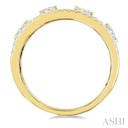 Bold Mixed Shape Diamond Fashion Band