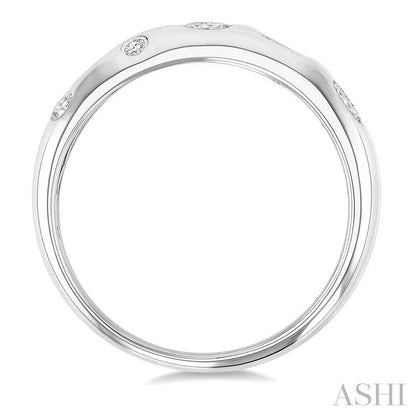 Mixed Shape Bezel Set Diamond Fashion Band
