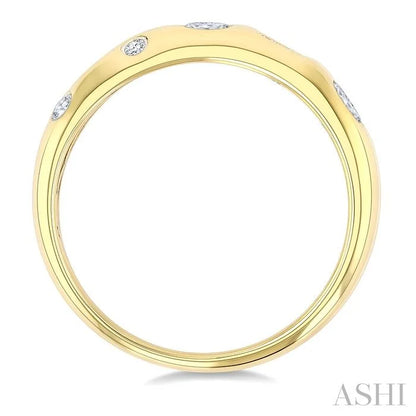 Mixed Shape Bezel Set Diamond Fashion Band