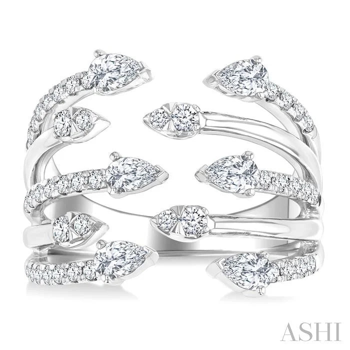 Diamond Fashion Open Ring