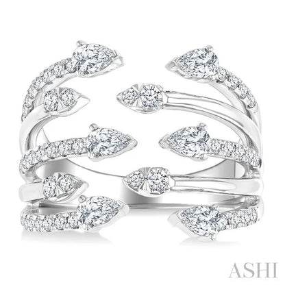 Diamond Fashion Open Ring