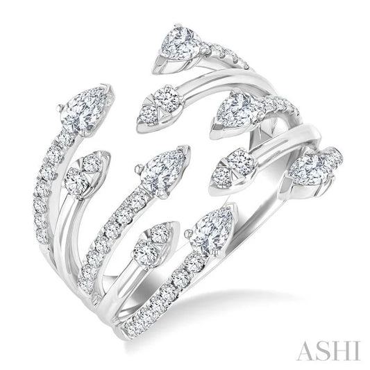 Diamond Fashion Open Ring