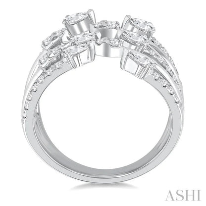 Diamond Fashion Open Ring