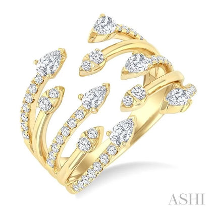 Diamond Fashion Open Ring