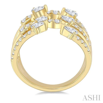 Diamond Fashion Open Ring